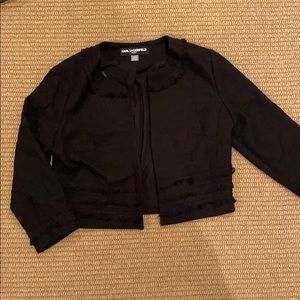 Karl lagerfeld paris tassel black jacket cardigan